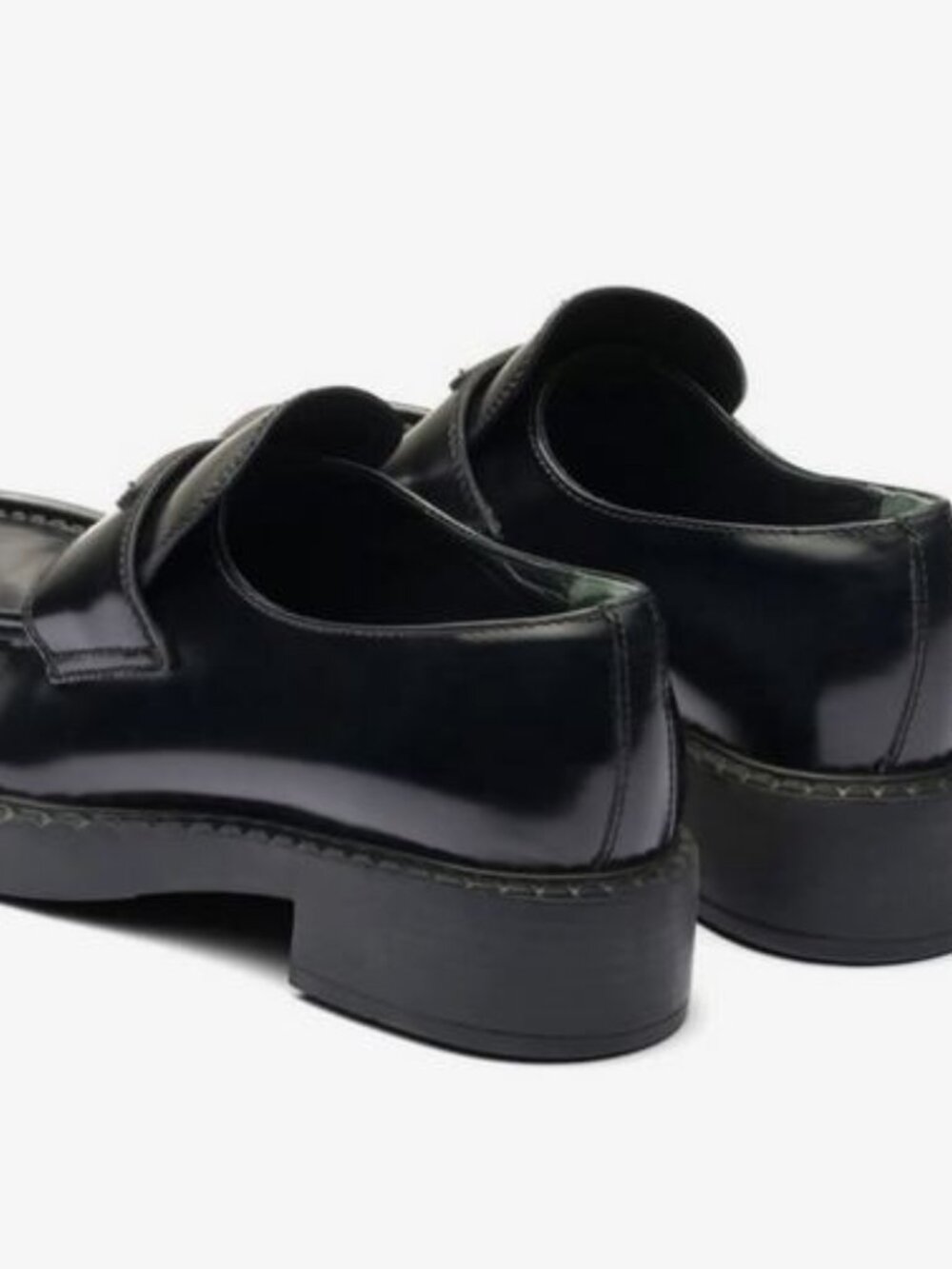 Brand new Prada sz 7 brushed leather loafers- $1,300 RETAIL - Picture 2 of 8